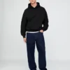 Oversized-hoodie i tjockt tyg för vuxna