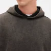 Oversized-hoodie i tjockt tyg för vuxna