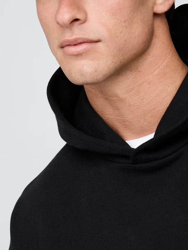 Oversized-hoodie i tjockt tyg för vuxna