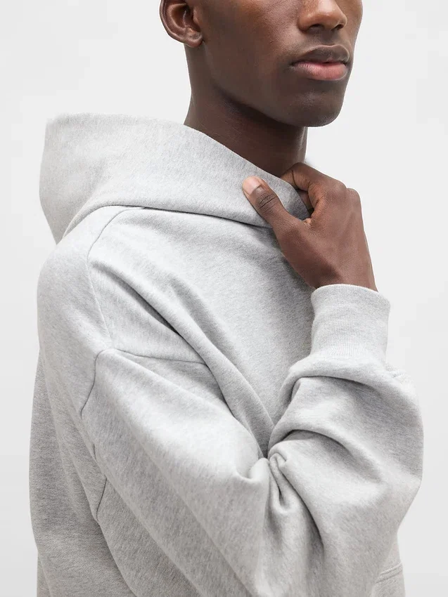 Oversized-hoodie i tjockt tyg för vuxna