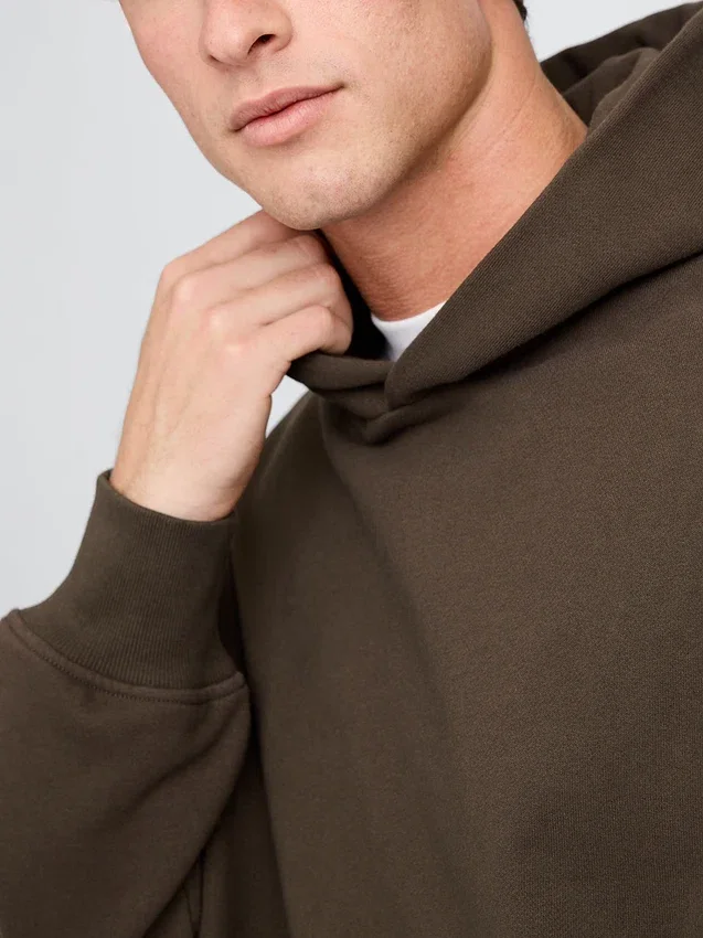 Oversized-hoodie i tjockt tyg för vuxna