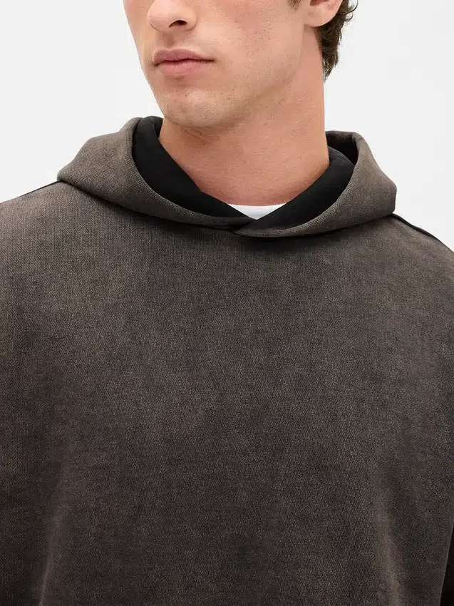 Oversized-hoodie i tjockt tyg för vuxna