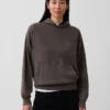 Oversized-hoodie i tjockt tyg för vuxna