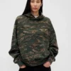 Oversized-hoodie i tjockt tyg för vuxna
