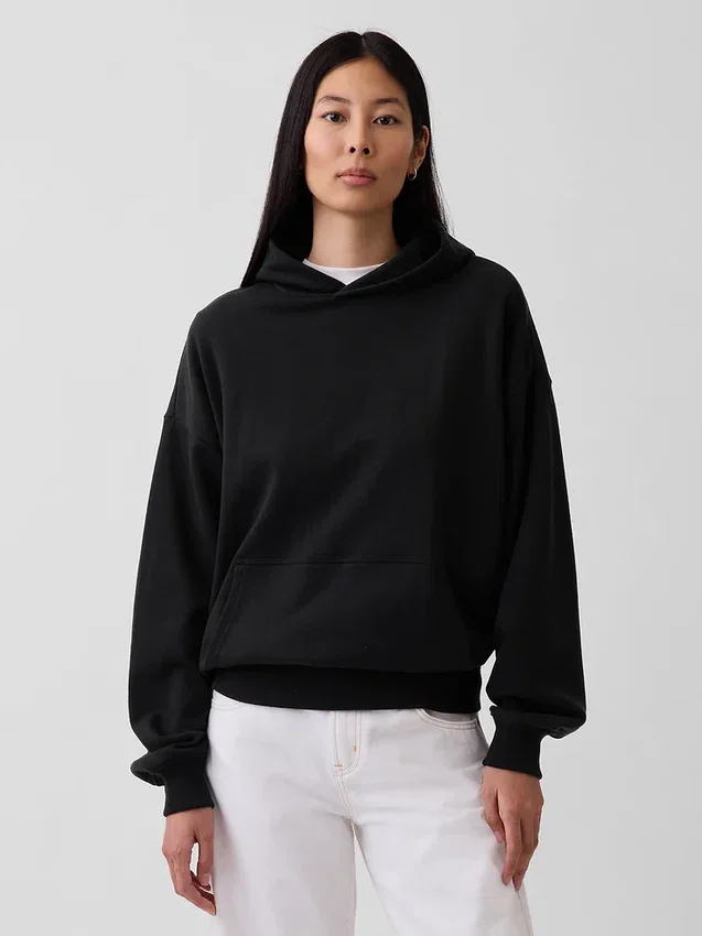 Oversized-hoodie i tjockt tyg för vuxna