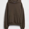 Oversized-hoodie i tjockt tyg för vuxna