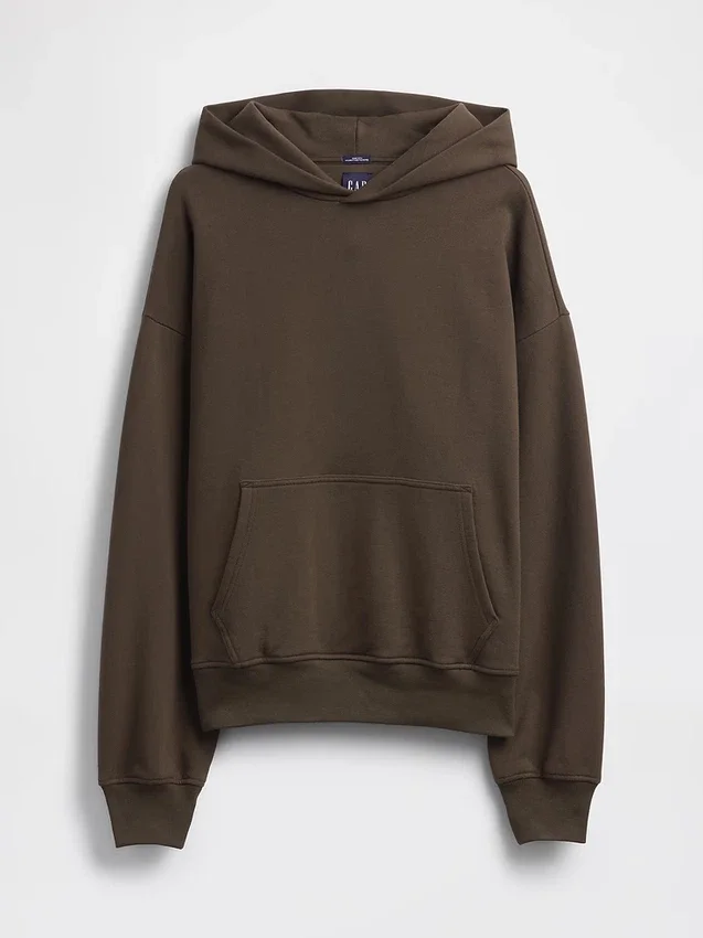 Oversized-hoodie i tjockt tyg för vuxna