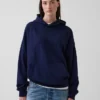 Oversized-hoodie i tjockt tyg för vuxna