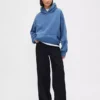 Oversized-hoodie i tjockt tyg för vuxna