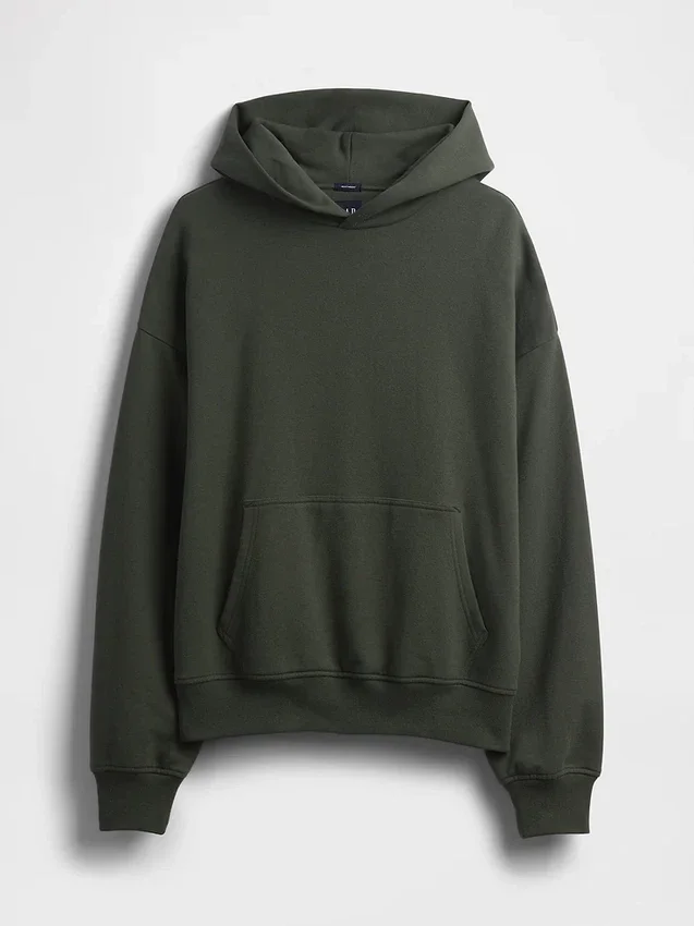 Oversized-hoodie i tjockt tyg för vuxna