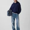 Oversized-hoodie i tjockt tyg för vuxna