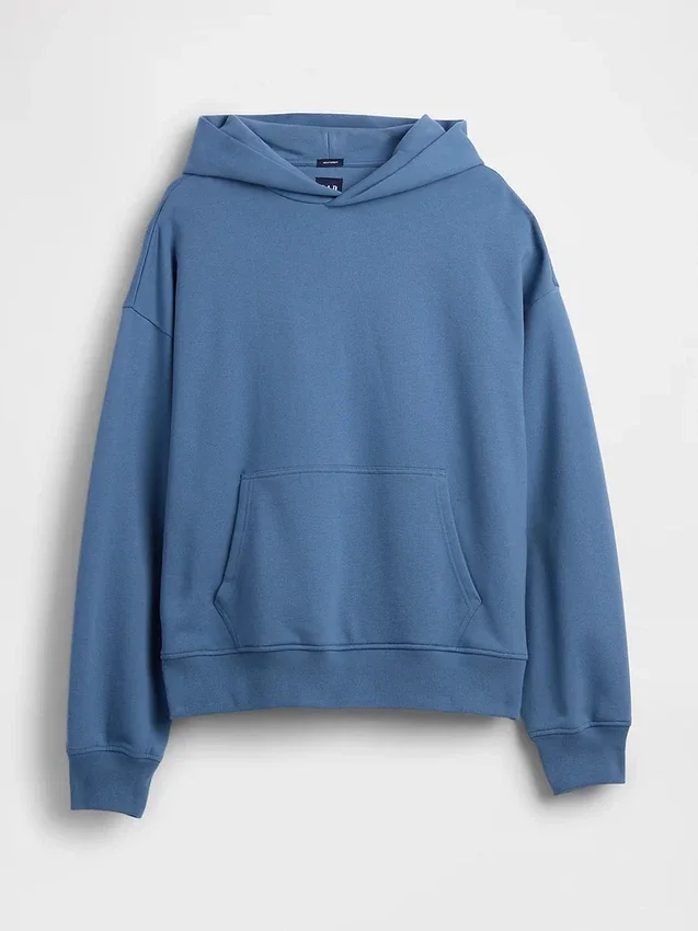Oversized-hoodie i tjockt tyg för vuxna
