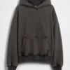 Oversized-hoodie i tjockt tyg för vuxna