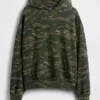 Oversized-hoodie i tjockt tyg för vuxna