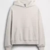 Oversized-hoodie i tjockt tyg för vuxna