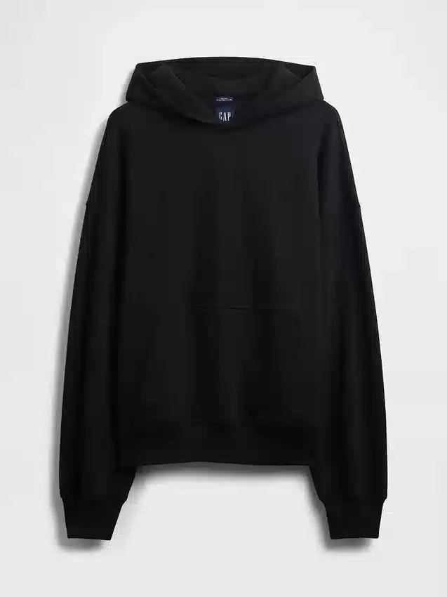 Oversized-hoodie i tjockt tyg för vuxna