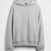 Oversized-hoodie i tjockt tyg för vuxna