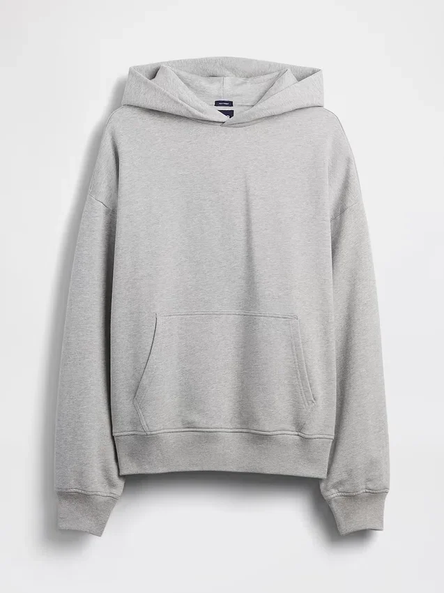 Oversized-hoodie i tjockt tyg för vuxna