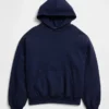 Oversized-hoodie i tjockt tyg för vuxna