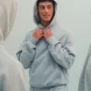 Oversized-hoodie i tjockt tyg för vuxna