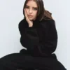 Oversized-hoodie i tjockt tyg för vuxna