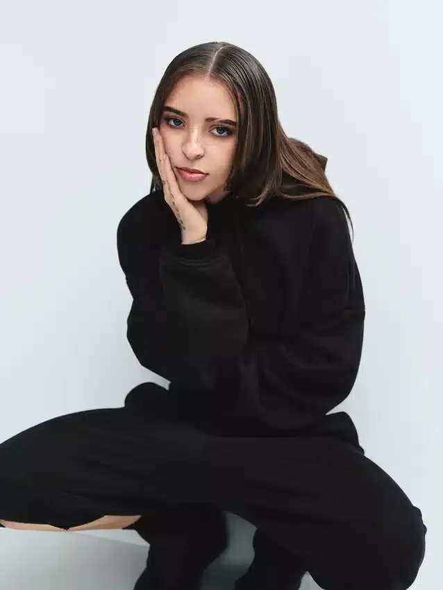 Oversized-hoodie i tjockt tyg för vuxna