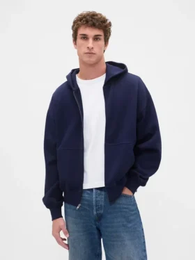 Oversized hoodie med dragkedja för vuxna