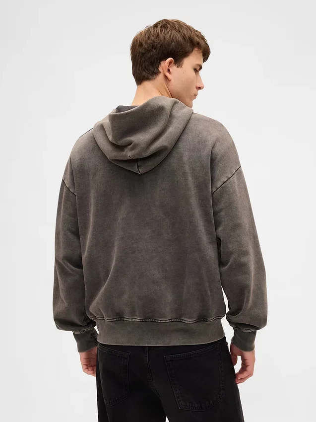 Oversized hoodie med dragkedja för vuxna