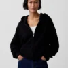 Oversized hoodie med dragkedja för vuxna