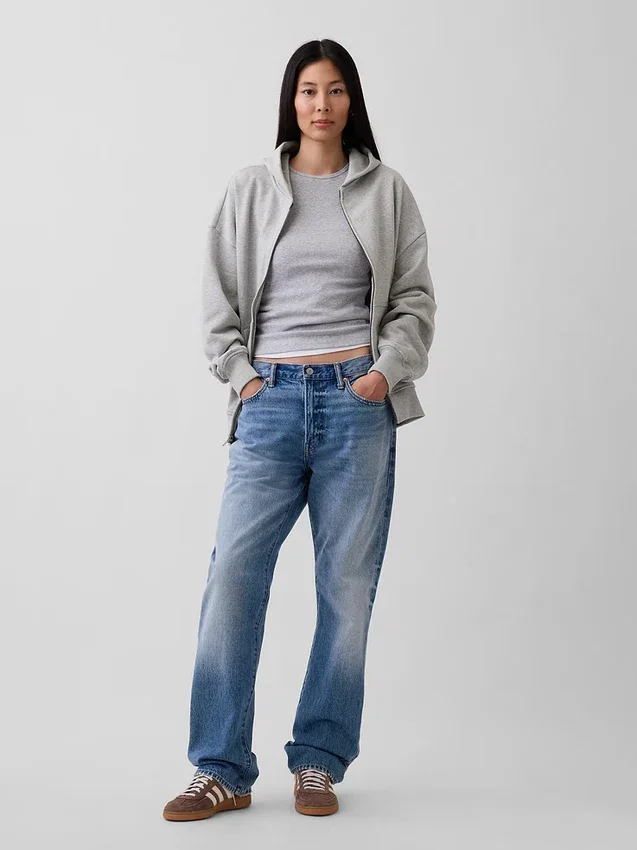 Oversized hoodie med dragkedja för vuxna