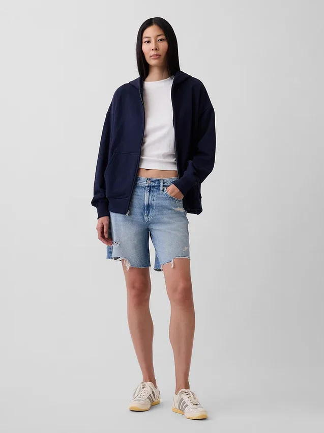 Oversized hoodie med dragkedja för vuxna