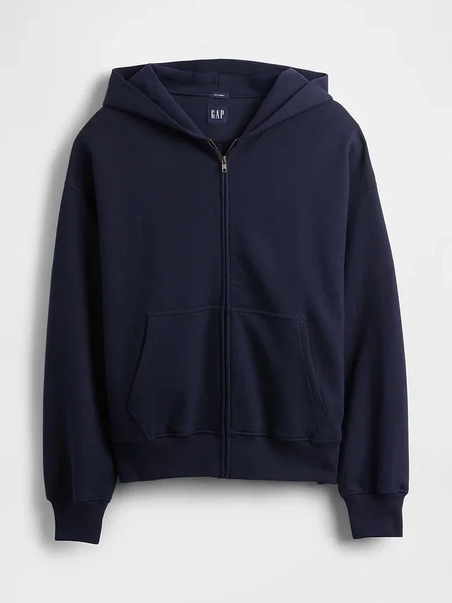 Oversized hoodie med dragkedja för vuxna