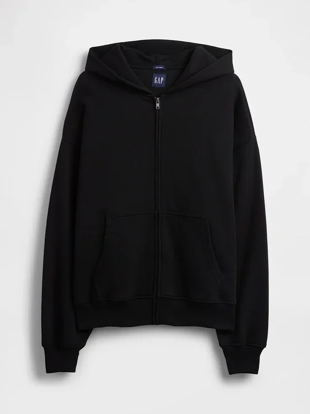 Oversized hoodie med dragkedja för vuxna