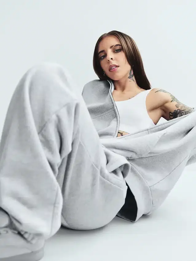 Oversized hoodie med dragkedja för vuxna