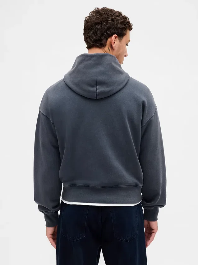 Oversized-hoodie med logo för vuxna