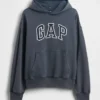Oversized-hoodie med logo för vuxna