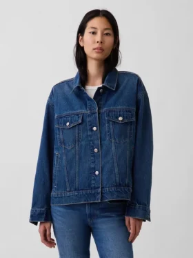 Oversized ikonisk jeansjacka