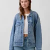 Oversized ikonisk jeansjacka