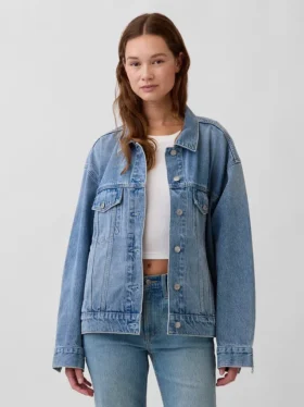Oversized ikonisk jeansjacka