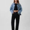 Oversized ikonisk jeansjacka