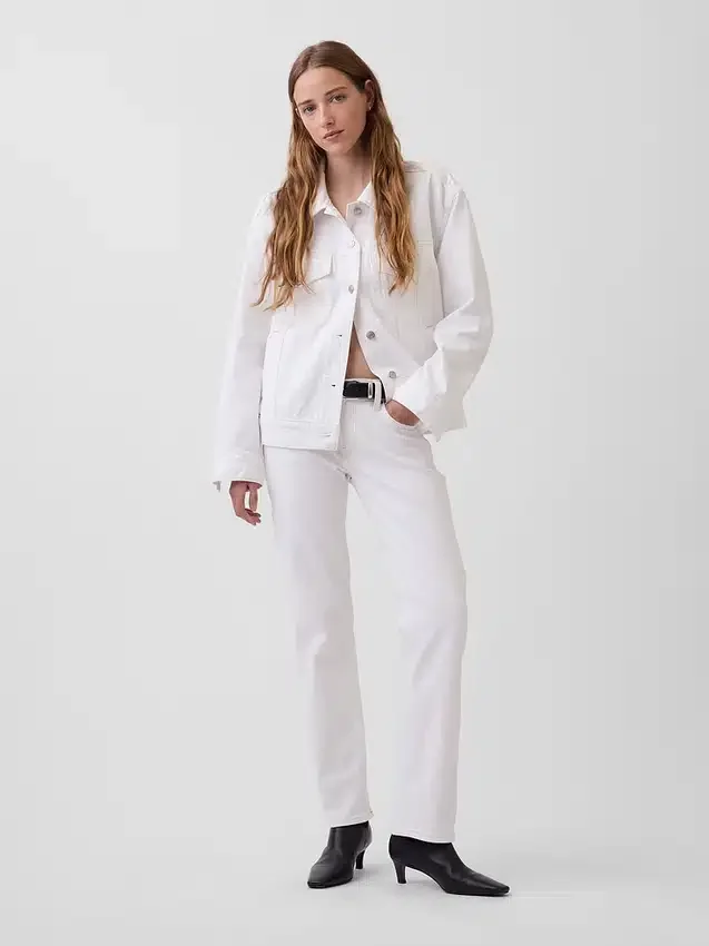 Oversized ikonisk jeansjacka