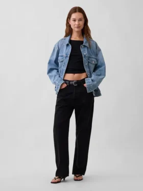Oversized ikonisk jeansjacka