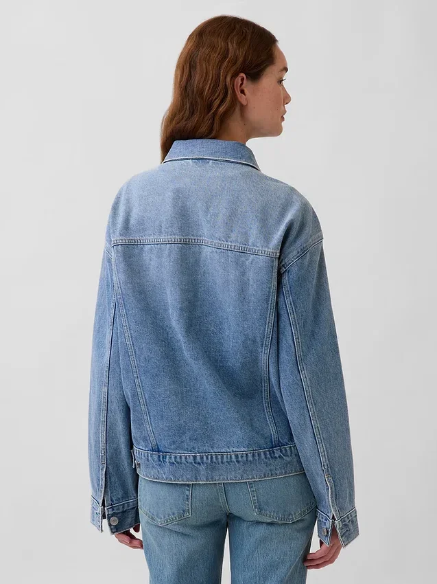 Oversized ikonisk jeansjacka