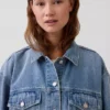 Oversized ikonisk jeansjacka