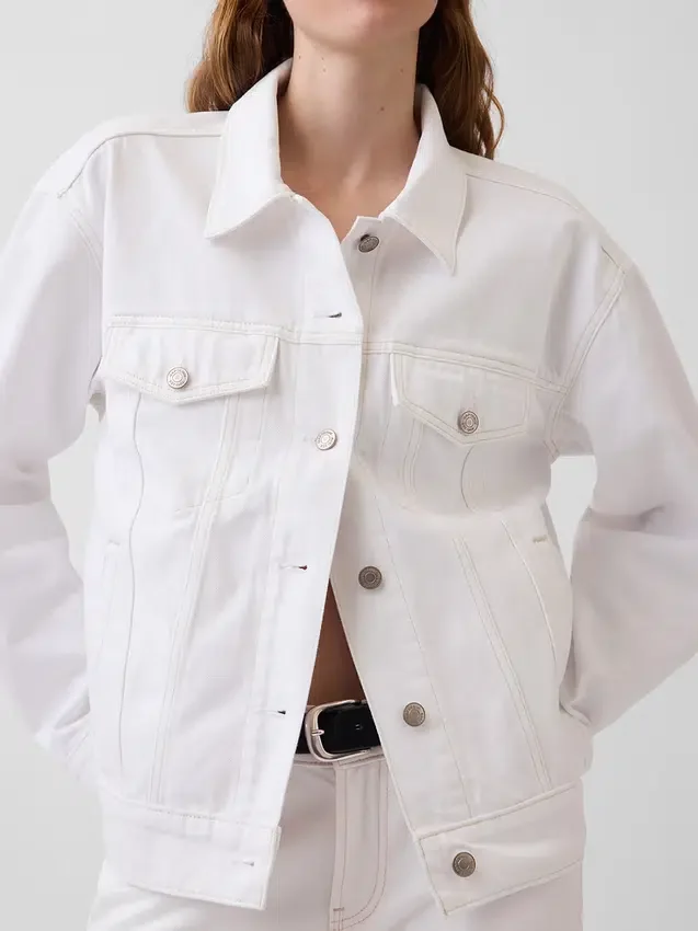 Oversized ikonisk jeansjacka