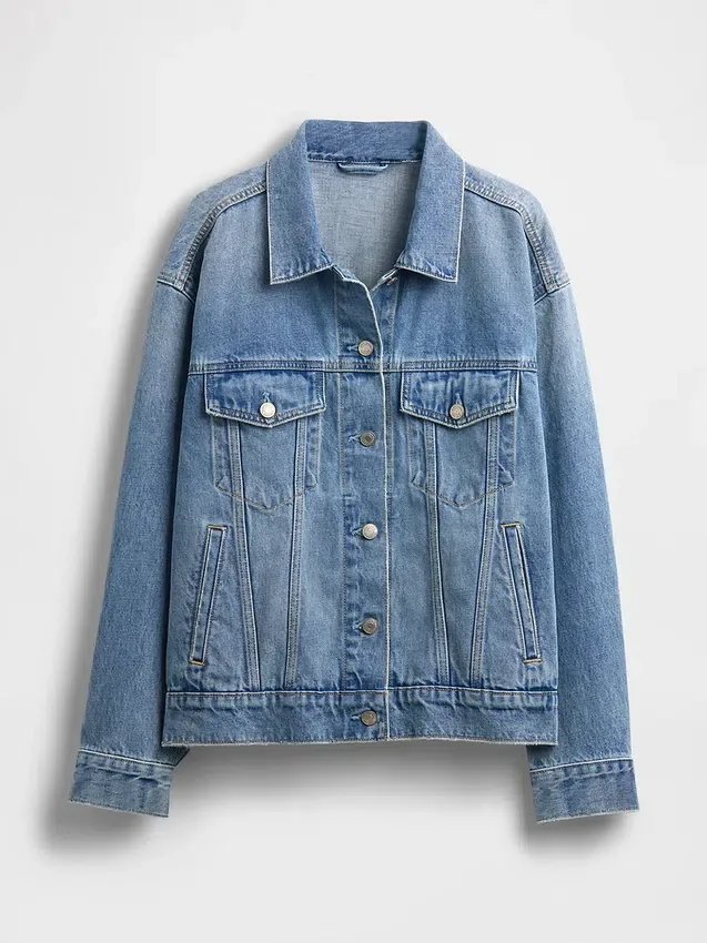 Oversized ikonisk jeansjacka