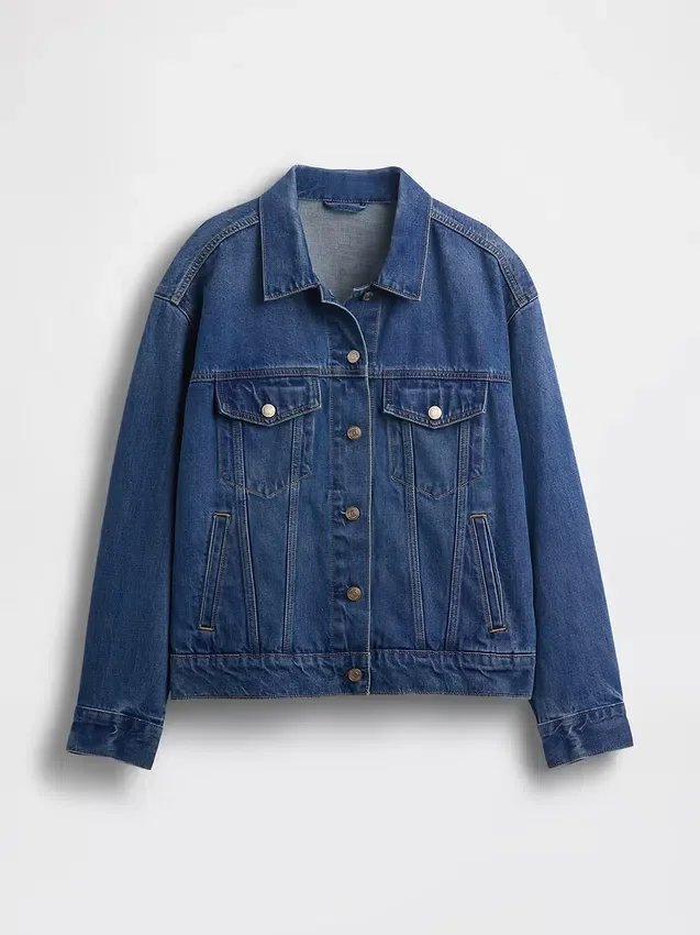 Oversized ikonisk jeansjacka