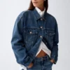 Oversized ikonisk jeansjacka