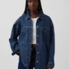 Oversized jeansjacka
