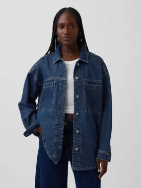 Oversized jeansjacka